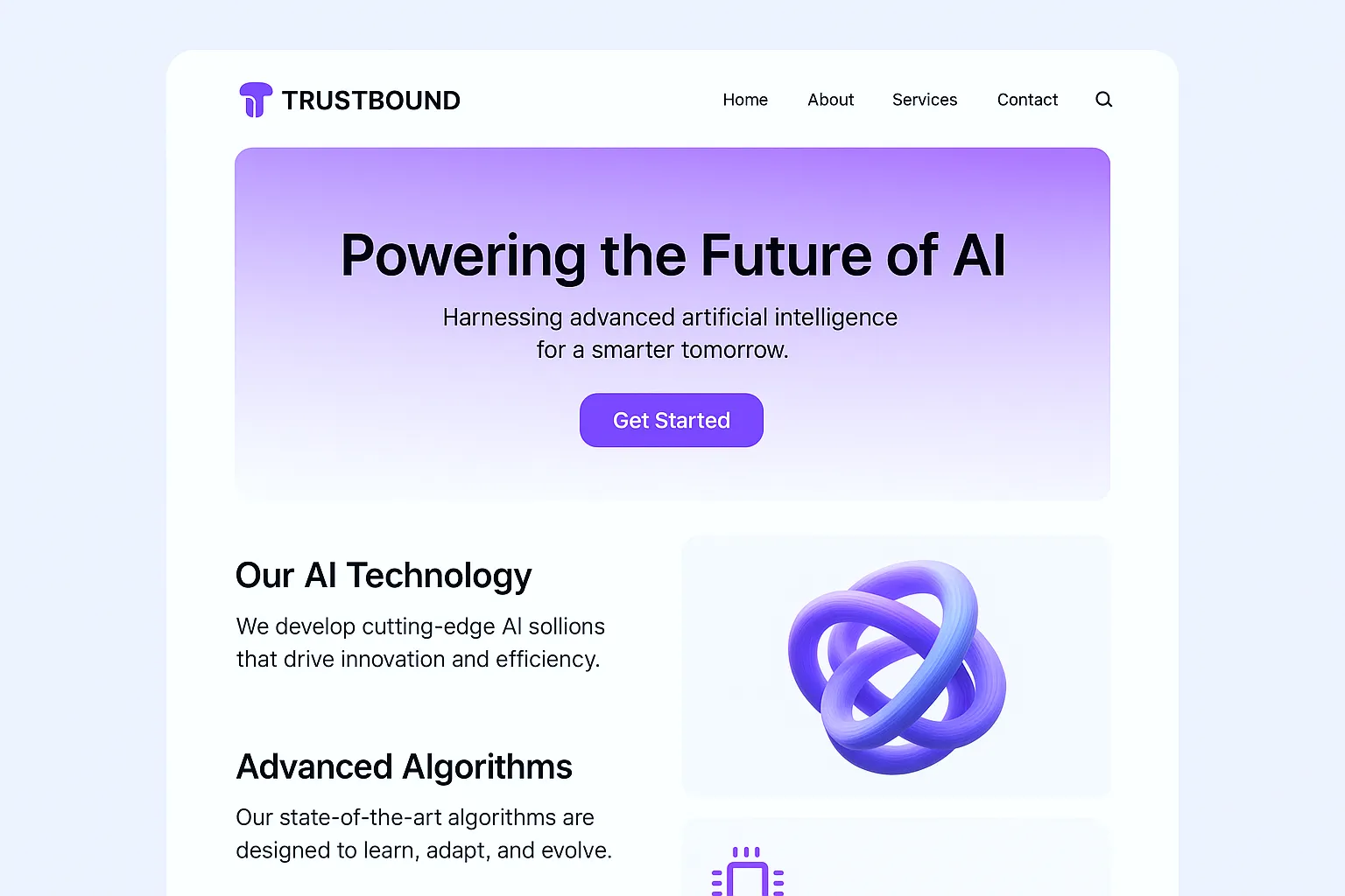 Abstract Website Ui Art