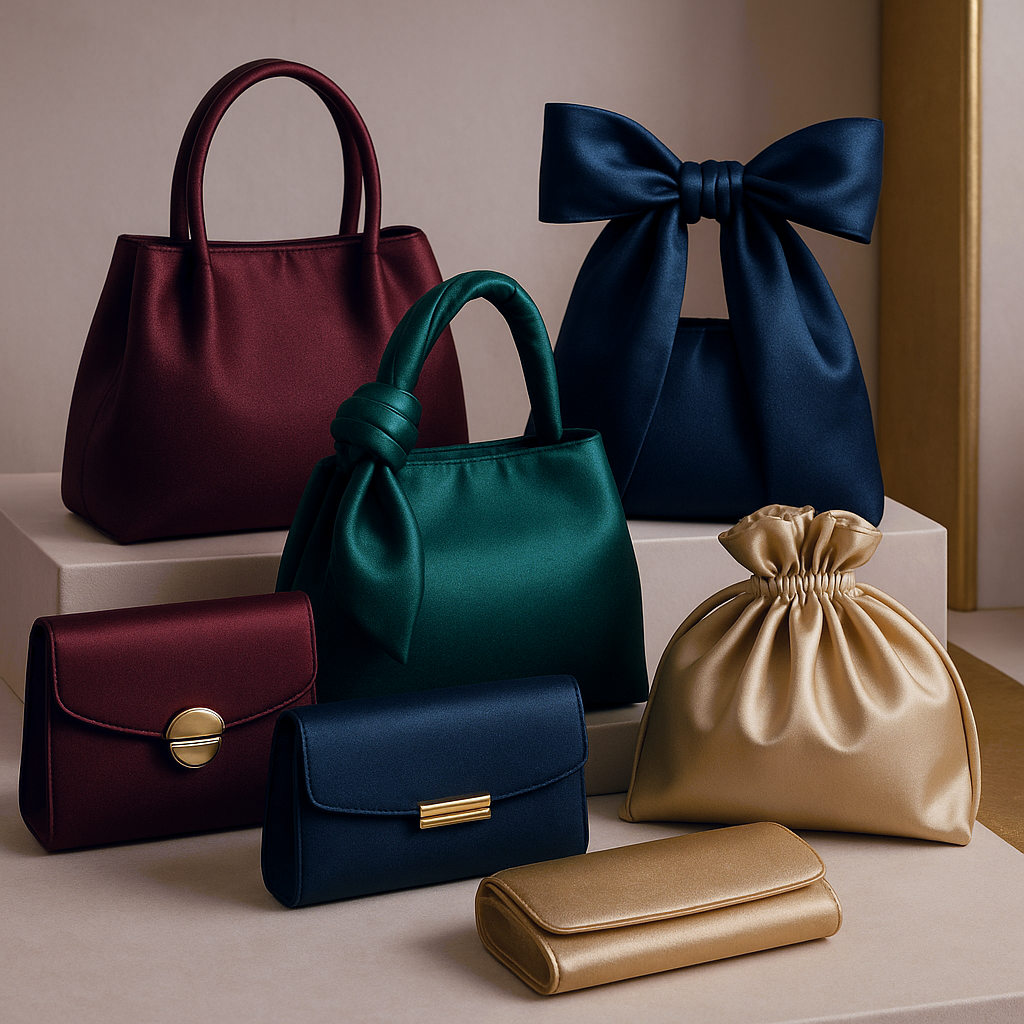 Silk Handbags and Clutches