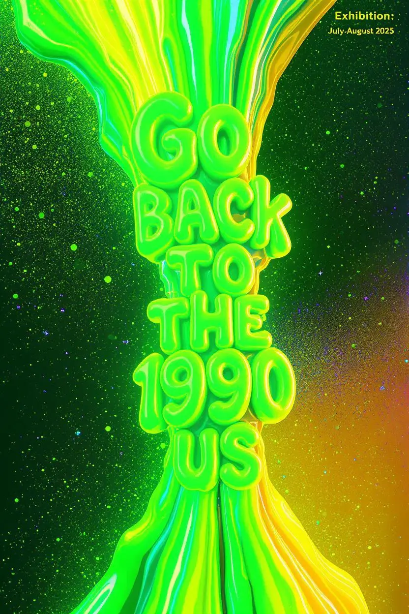 Creative Back To 90S Illustration