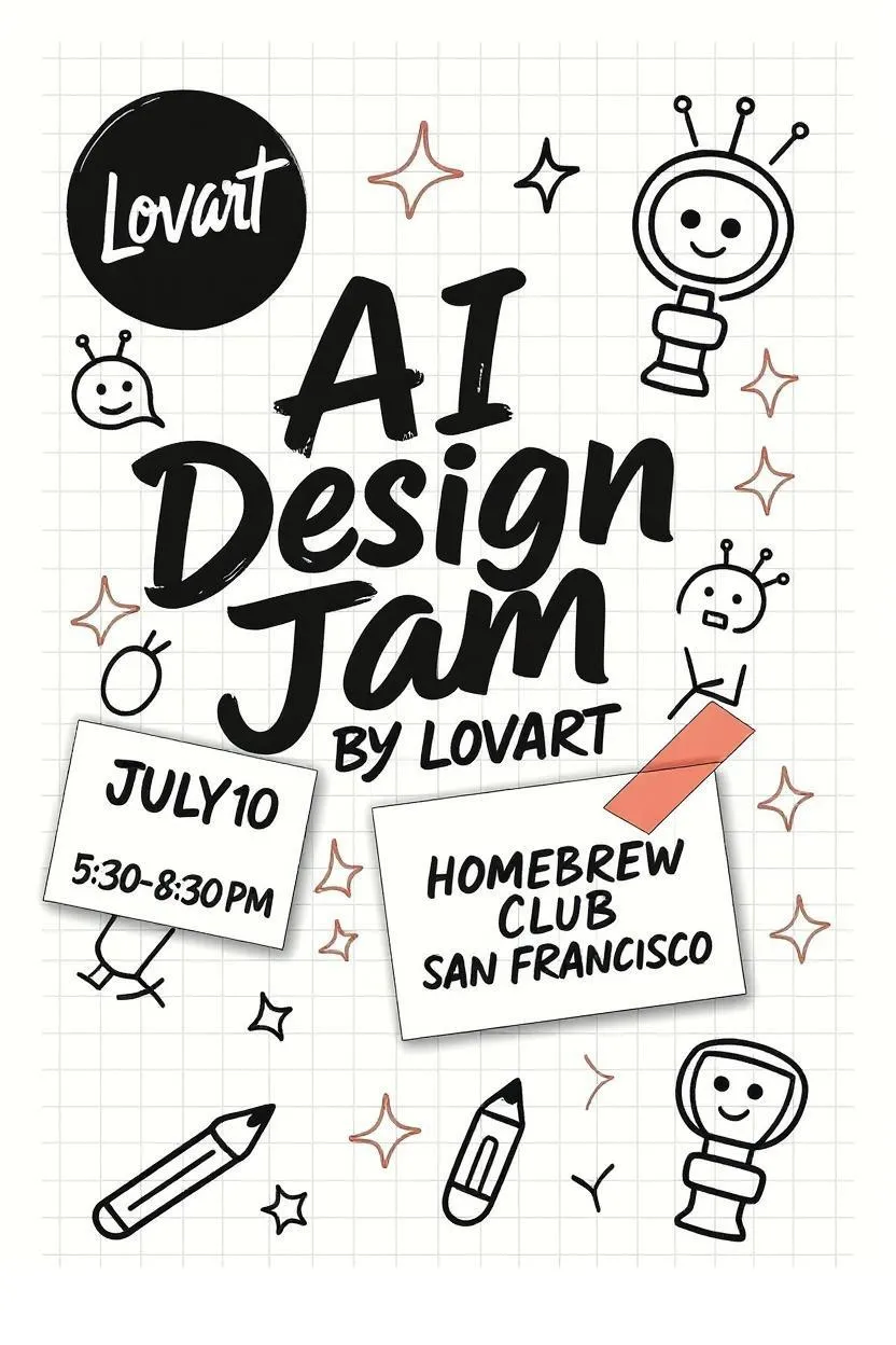 Stylized Lovart Workshop Poster Poster