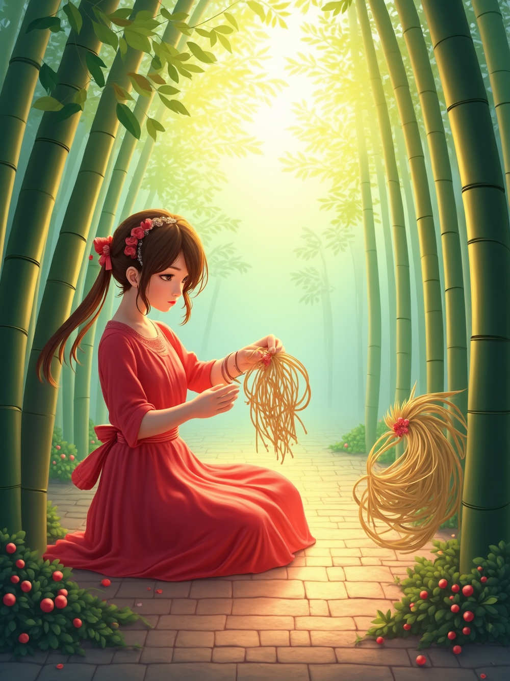 Digital Painting Media,Girl,Style Boost,LoRA,FLUX.1