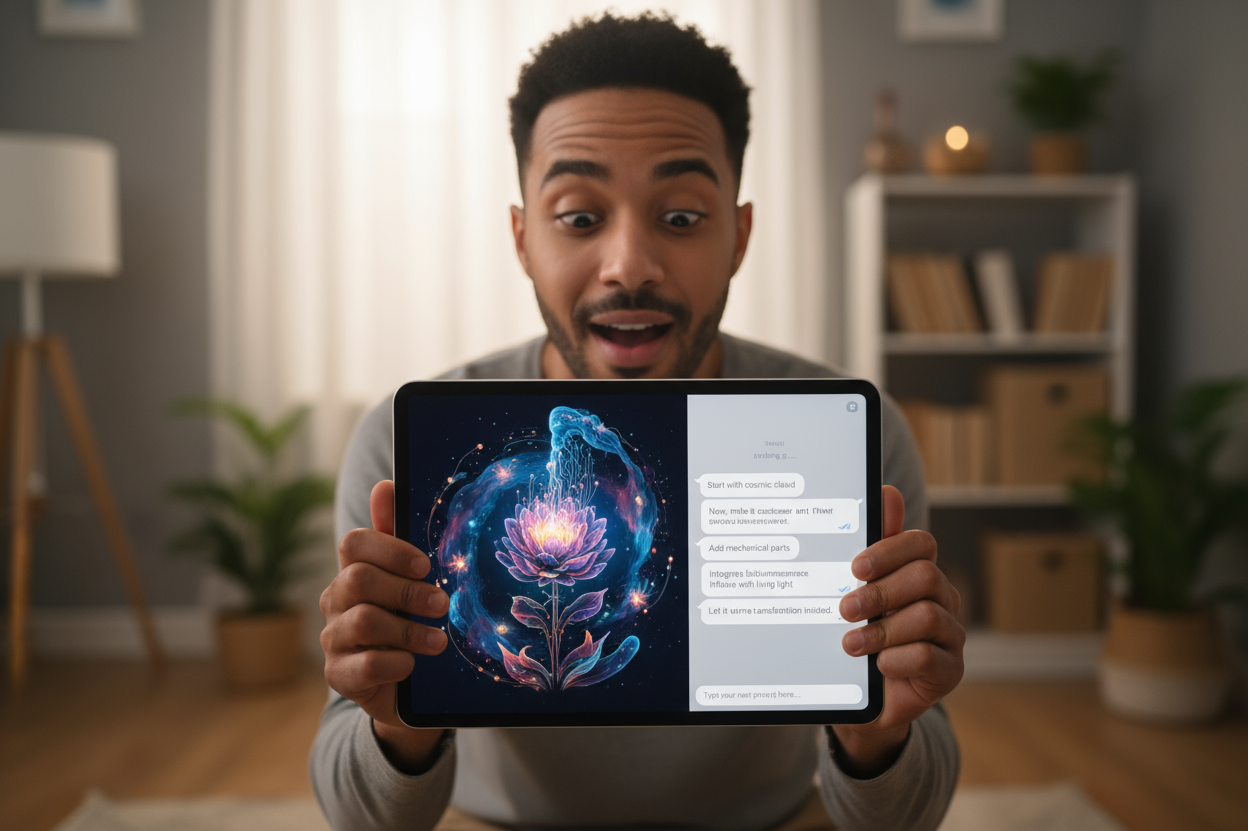 自然な会話を通じて画像を調整